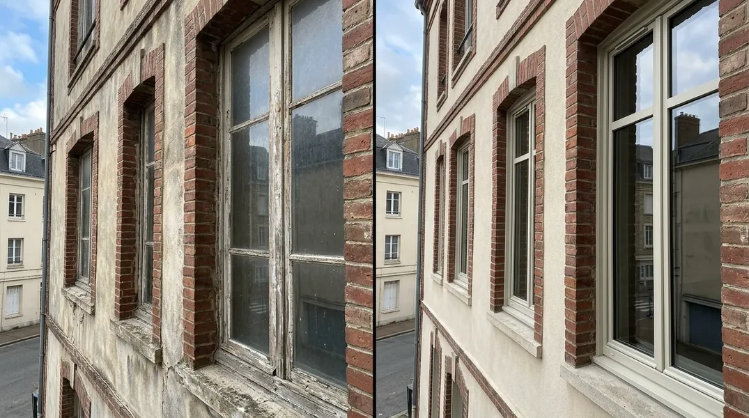 Grandes baies vitrées des immeubles Perret : entretenir et rénover le vitrage du patrimoine havrais